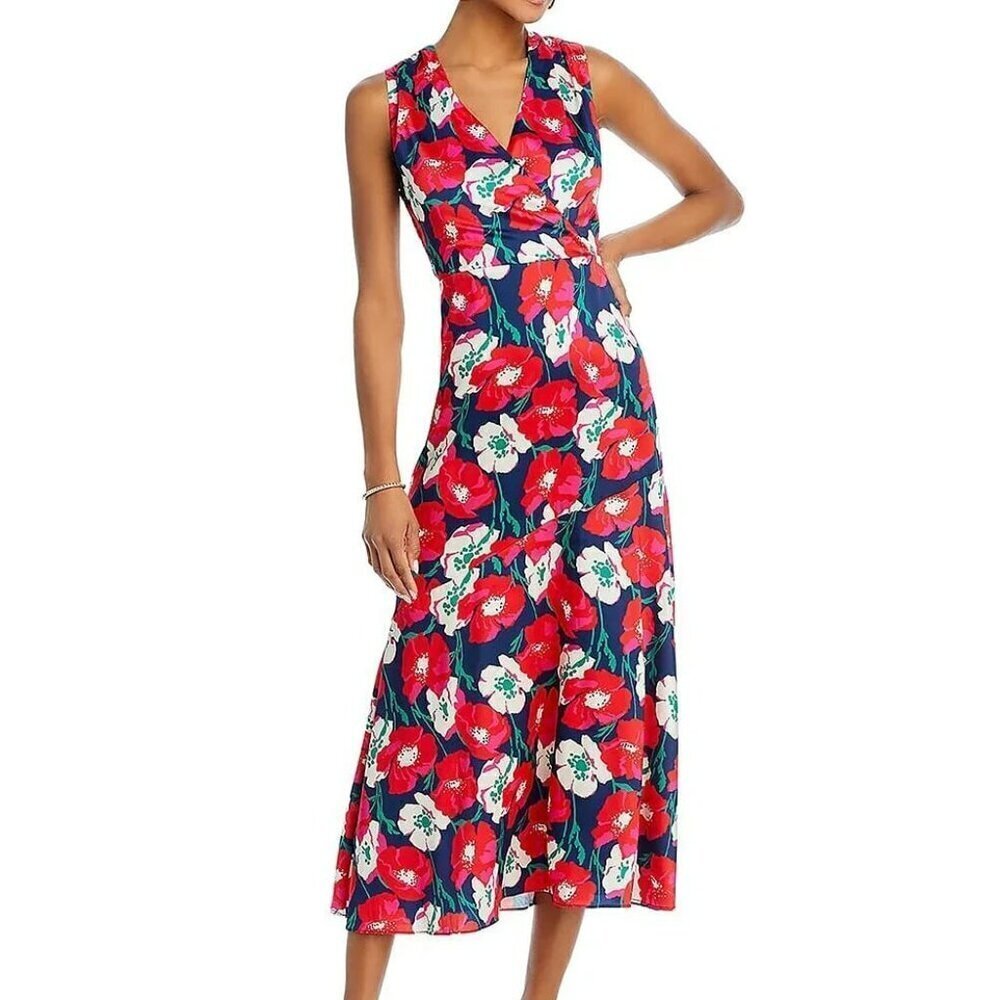 Sam Edelman Women's Floral Sleeveless Chiffon A-Line Dress Size 2 (MSRP $138)